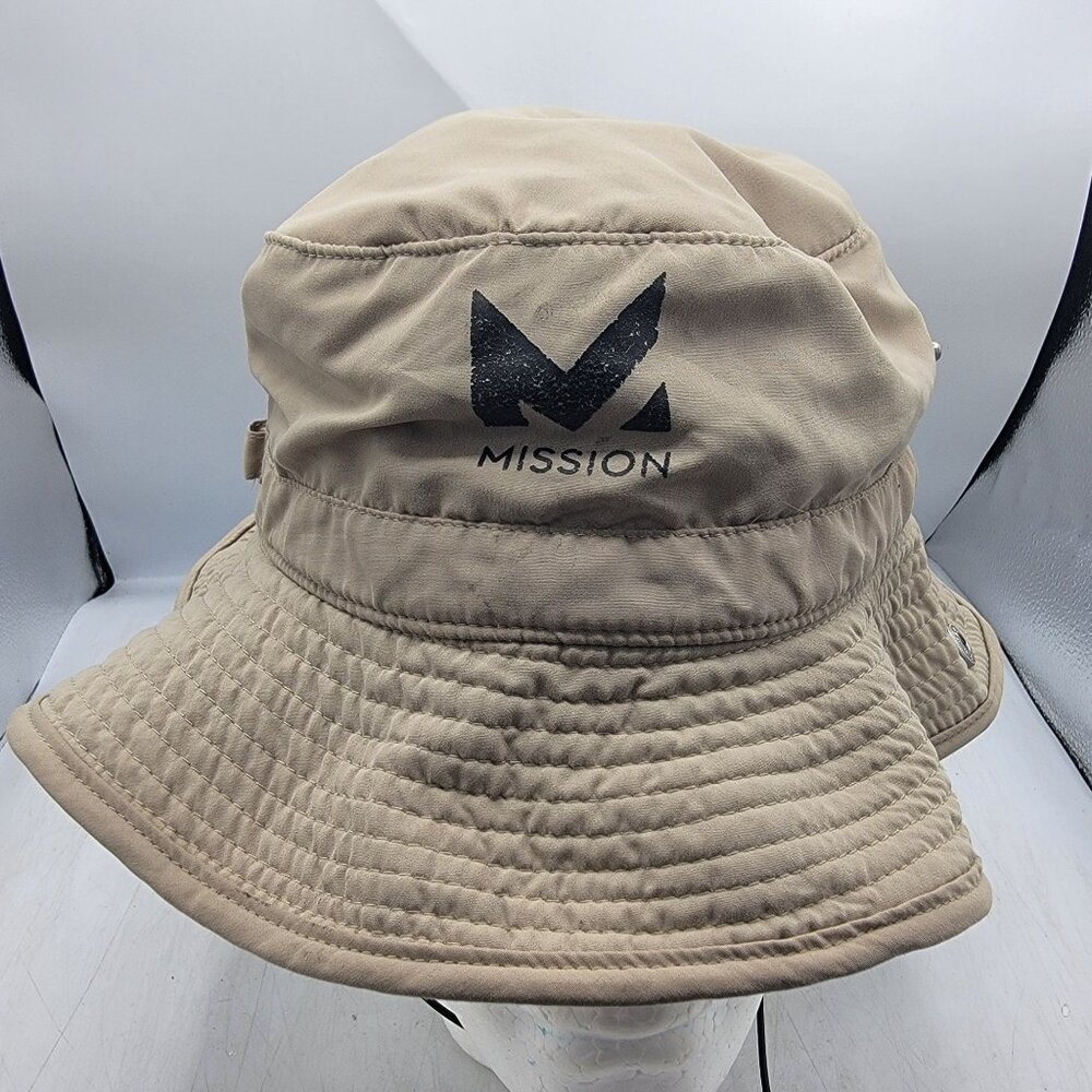 Mission HydroActive Beige Bucket Hat Camping Hiking Oitdoors Casual Lightweight